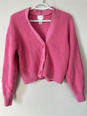 Bubble gum pink H&M cardigan